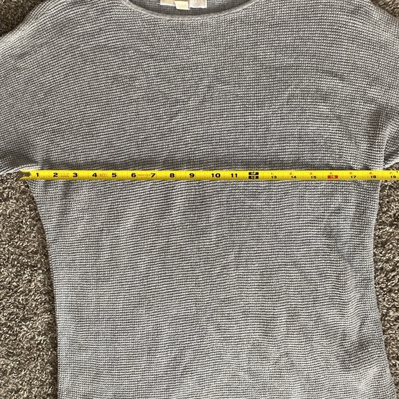 Michael Michael Kors Gray Waffle 3/4 Sleeve Thermal Style Shirt, Women’s S - Picture 5 of 14